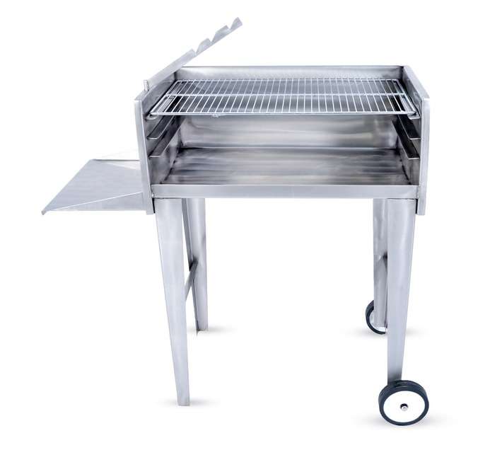 Megamaster FSBS001 Mini 800 Patio Braai - Silver