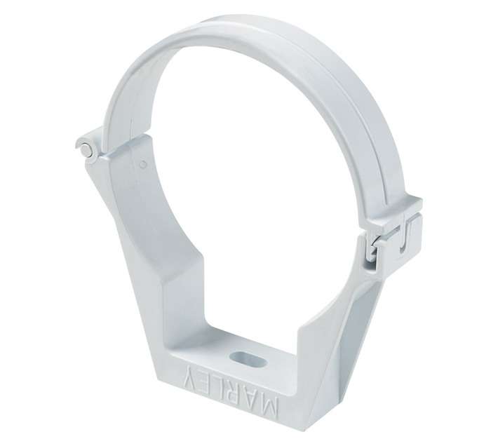 Marley Pipes Vanydeep Round Holderbat Pipe Clip - White (80mm)