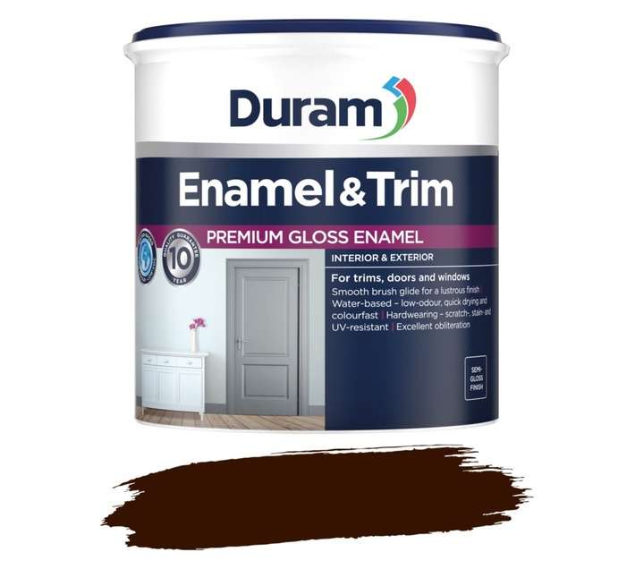 DURAM ENAMEL & TRIM 1LT DRK/BRN
