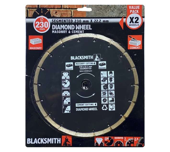Blacksmith Segmented Diamond Blade 230mm (2 Piece)