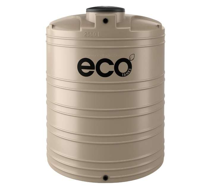 Eco Tanks Vertical Water Tank - Beige (2550L)