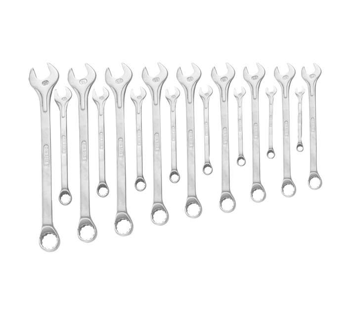 GRIP CRV COMBINATION SPANNER SET 17PCE