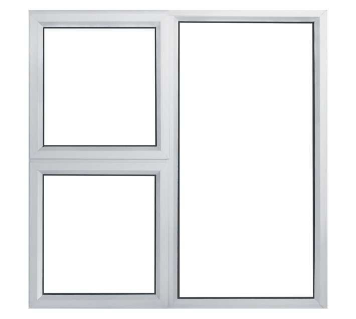 Swartland Kenzo Aluminium Top Hung Window - White (1190 x 1190mm)