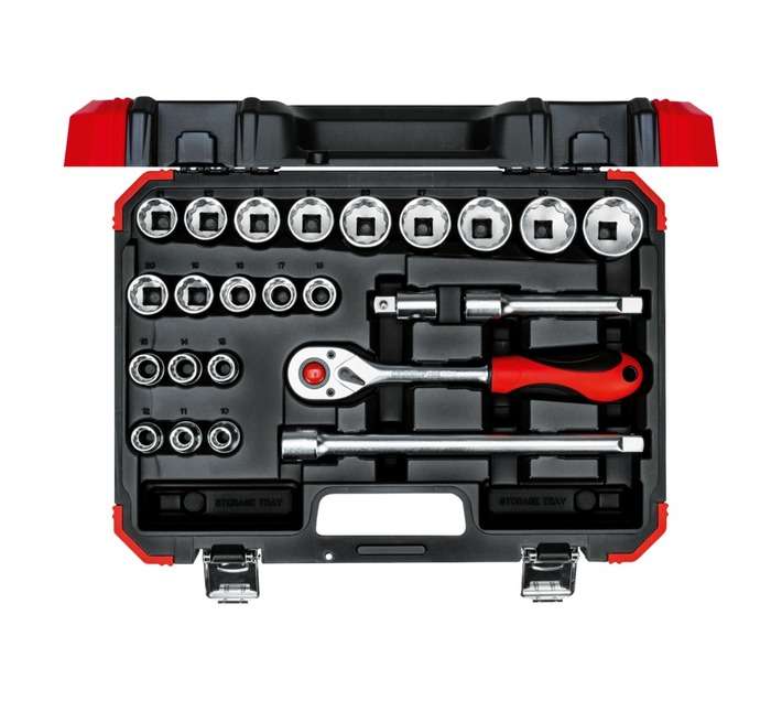 Gedore Red 24 Piece 1/2 Drive Socket Set (380 x 280 x 90mm)