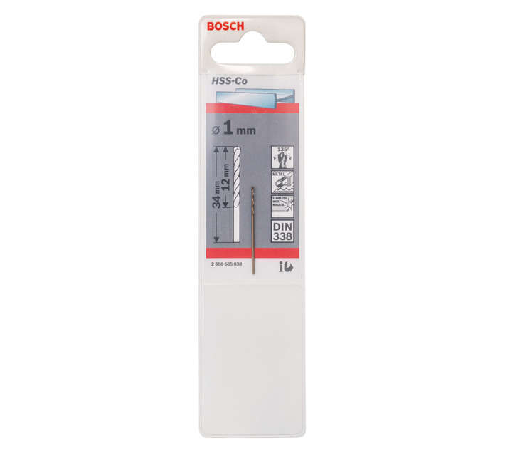 Bosch HSS 1 x 12 x 34mm Drill Bit
