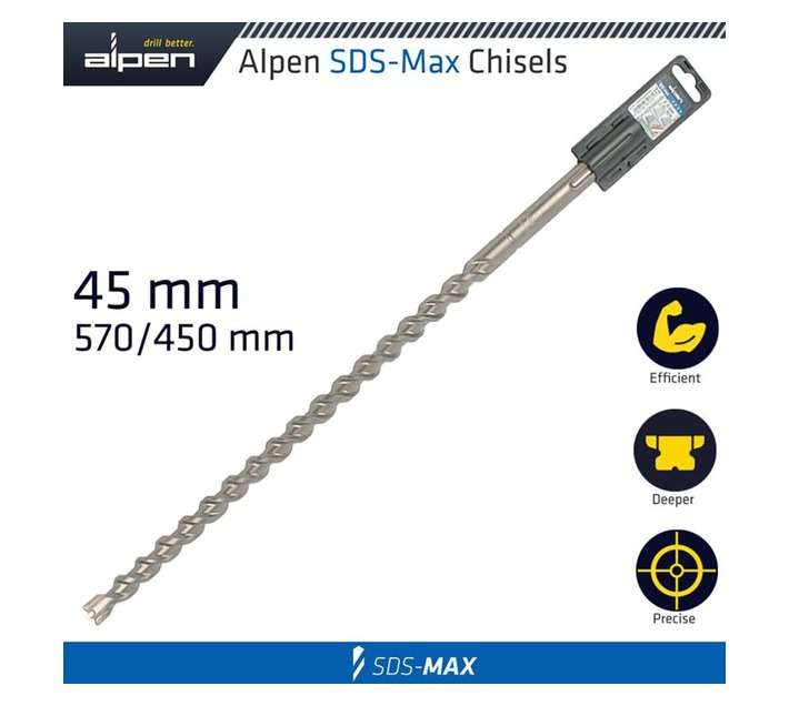Alpen SDS Max Drill Bit (570 x 45mm)