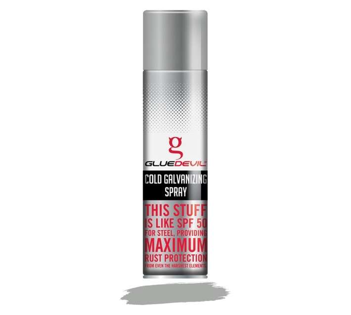 Glue Devil Cold Galvanising Spray Paint - Grey (300ml)