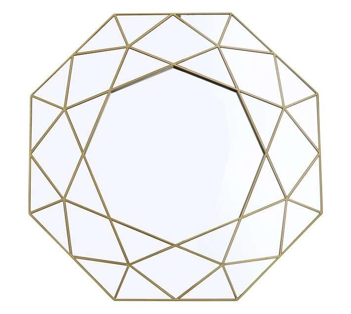 Design House DH6078 Madrid Mirror - Gold (585 x 585mm)