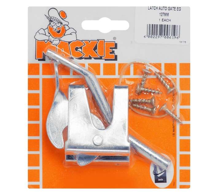 Mackie Gate Latch Auto - Electrogalvanised (127mm)