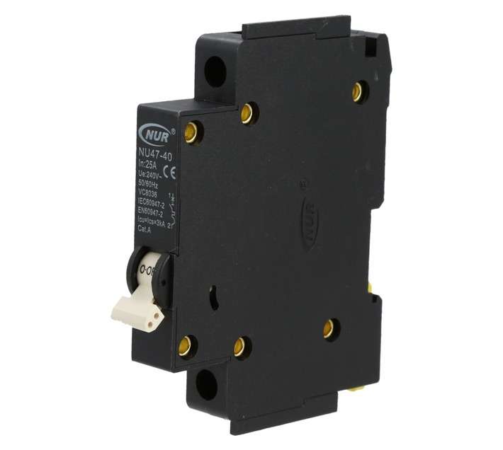 NUR Single Pole 3ka 25amp Mini Circuit Breaker