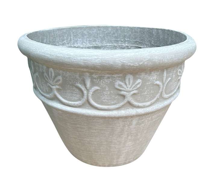 The Pot Story Large Cordob Pot - Brown/White (430 x 320mm)