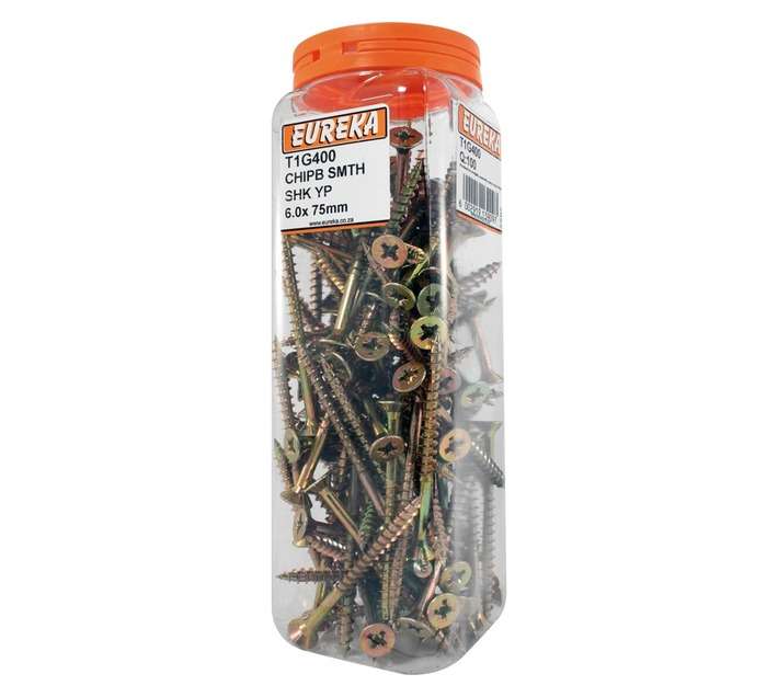 Eureka 6 x 75mm Chipboard Smooth Shank Yp (Q100)