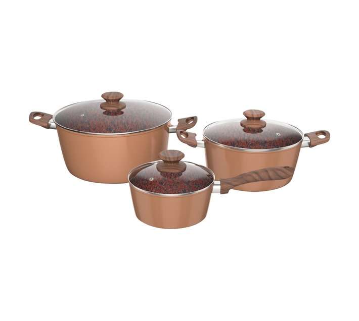 Bennett Read 6 Piece Copper and Rock Pot Set
