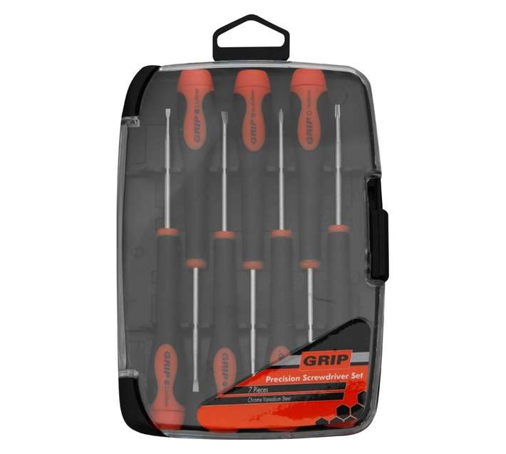 Grip Precision Screwdriver Set 7 Piece