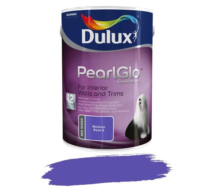 Dulux Pearlglo Solvent Based Medium Base 8 (5L)
