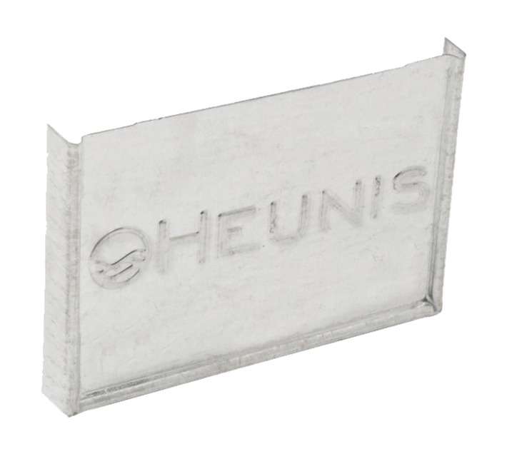 Heunis Steel Square Stopend (100 x 75mm) - Silver