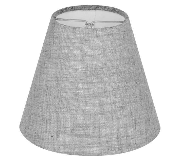 Design House Cone Clip Lamp Shade - Grey (140 x 140 x 125mm)