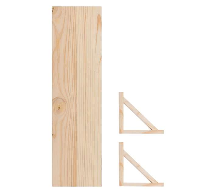 Shelfmate Raw Bracket and Shelf Set (600 x 200 x 18mm)