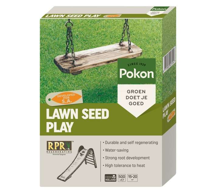 Pokon 7171 Lawn Seed Play - Green (500g)