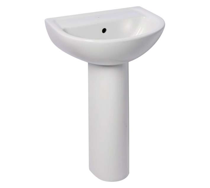 Solo Tamarin Basin and Full Pedestal - White
