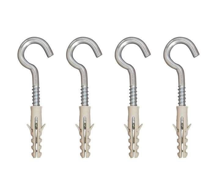 IKA Hook Screw 5mm and Nylon Plug TP (4 Pack)