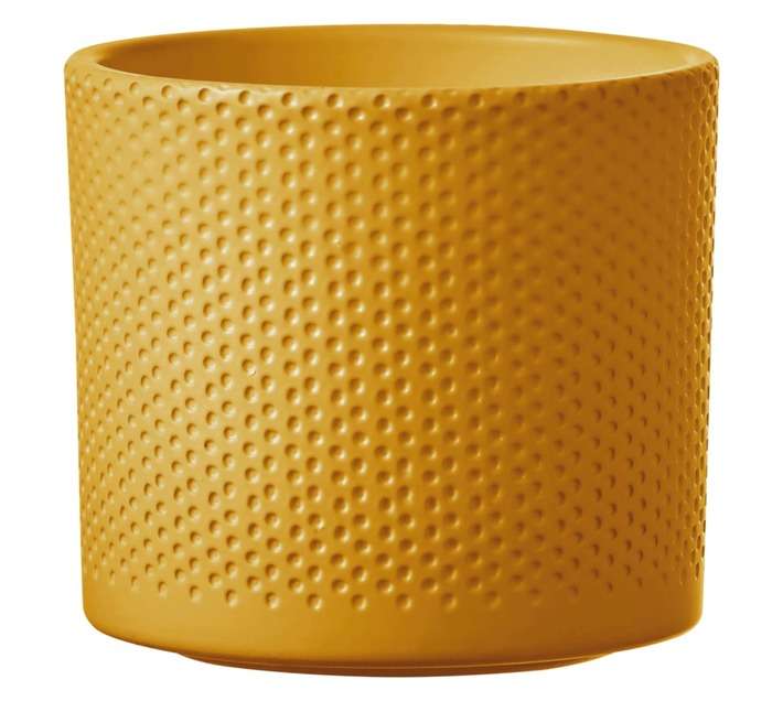 First Dutch Brands Era Ceramic Pot - Ochre (125 x 135mm)