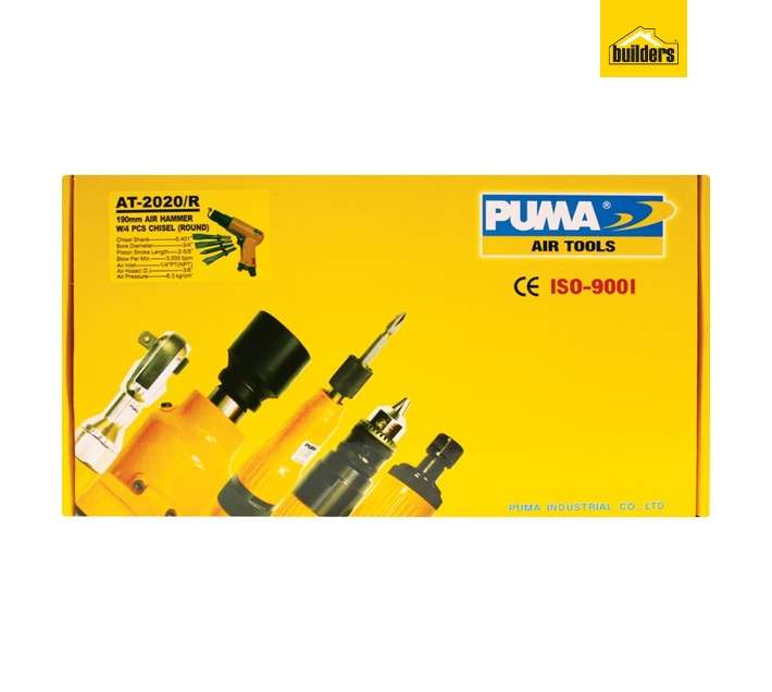 Puma Air Hammer Drill with 4 Chisels