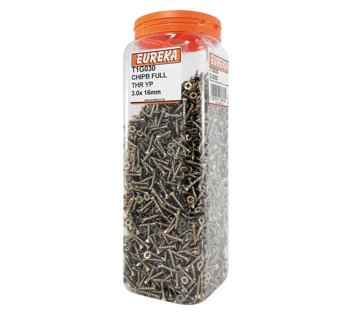 Eureka 3 x 16mm Chipboard Full Thread Yp (Q3000)