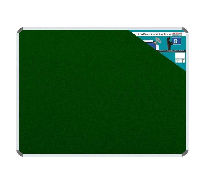 Parrot Products BD0776G Aluminium Frame Information Board - Green (2400 x 1200mm)