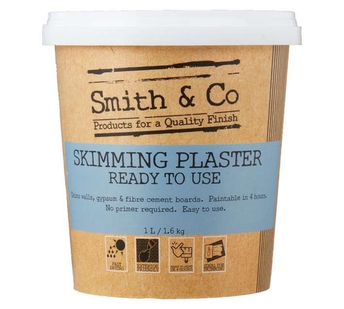 Smith and Co Skimming Plaster - Grey (1L)