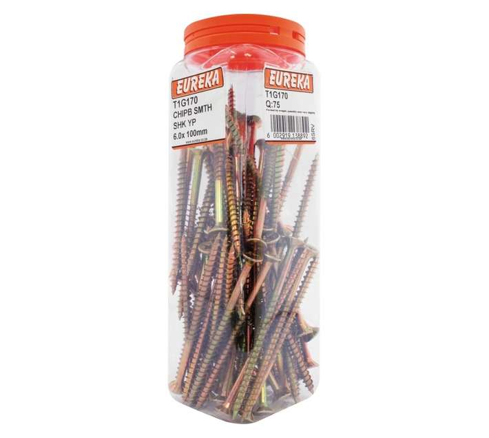 Eureka 6 x 100mm Chipboard Smooth Shank Yp (Q75)