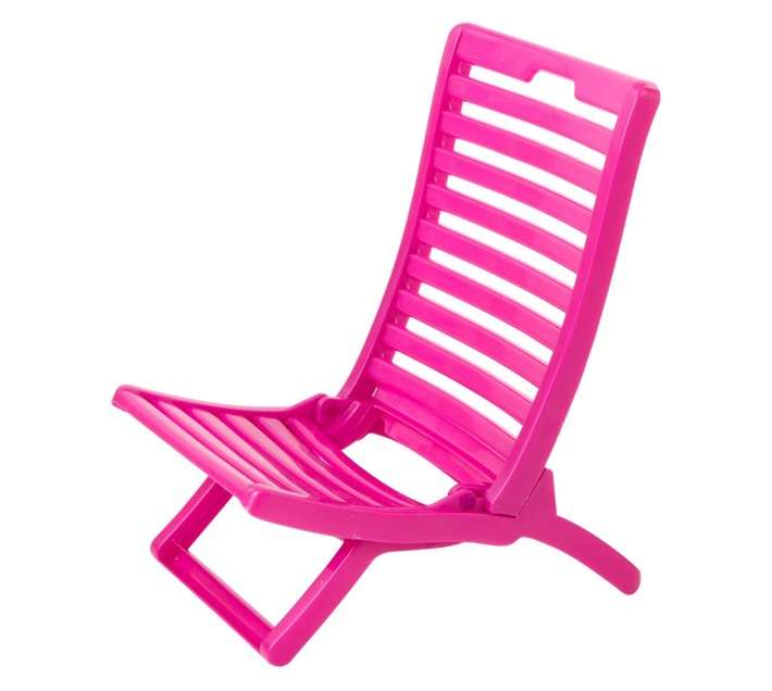 Gold Sun Tropica Folding Beach Chair - Pink (490 x 880 x 810mm)