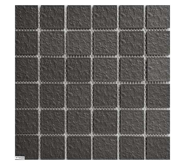 Ceramic Wholesalers Anti-Slip Porcelain Moon Mosaic Tile - Dark Grey (298 x 298mm)