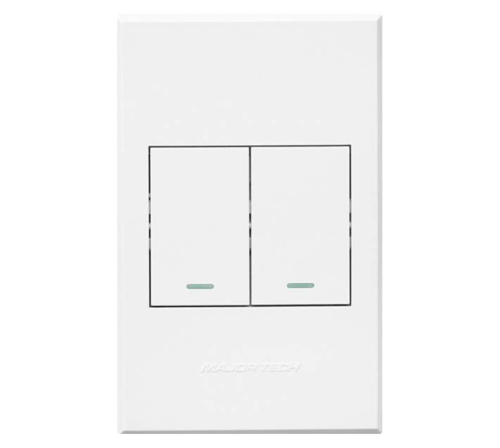 Veti 3 Series 2 Lever 2 Way Switch - White (100 x 50mm)