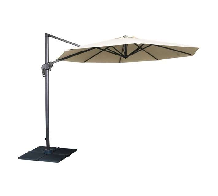 Kalahari Round Cantilever Umbrella - Natural (2350 x 3000mm) (Excludes Base)