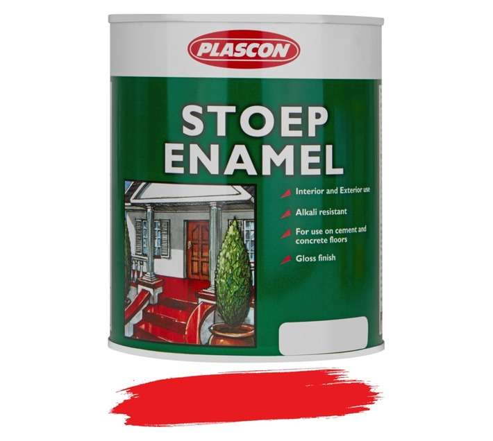 Plascon Stoep Enamel - Red (1L)