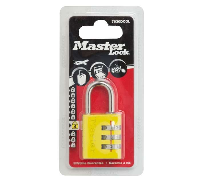 Mackie Combination Padlock - Aluminium Lacquered (30mm)