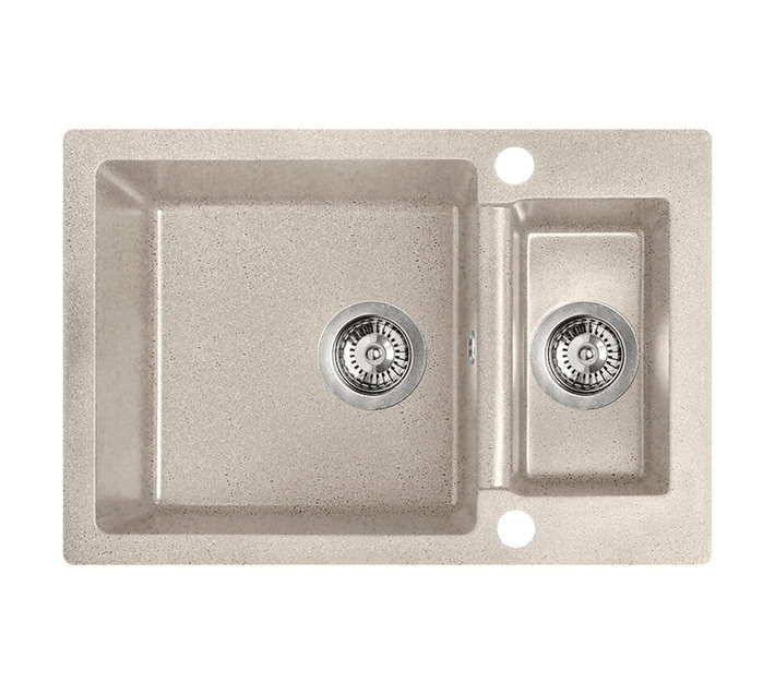 Laveo Celia 1.5 Bowl Sink - Beige (650 x 440 x 170mm)