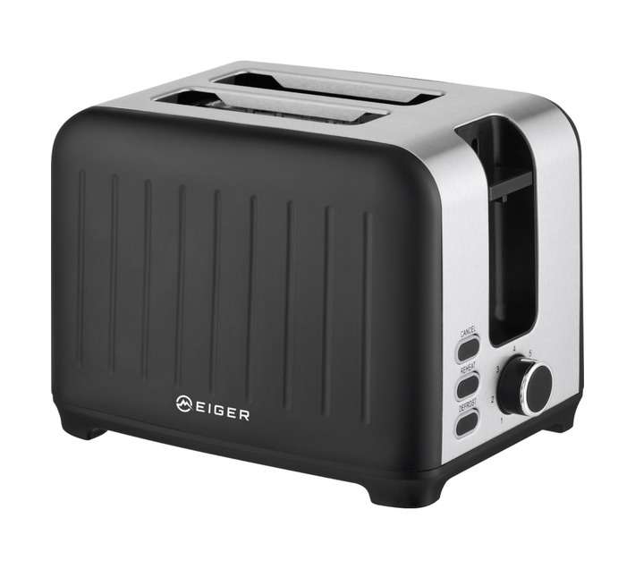 Eiger EG-STS003 Alinea 2 Slice Toaster - Black/Silver (850W)