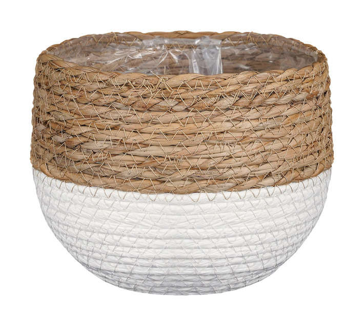 FDB Jorck Planter Basket - Brown/White (220 x 190mm)