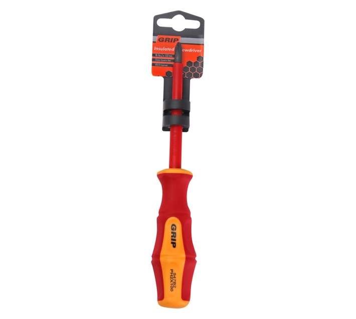 Grip No.0 x 60mm VDE/GS Insulated Phillips Screwdriver