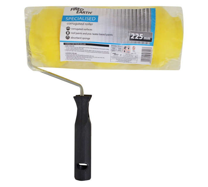 Fired Earth Corrugated Sponge Paint Roller (225mm)