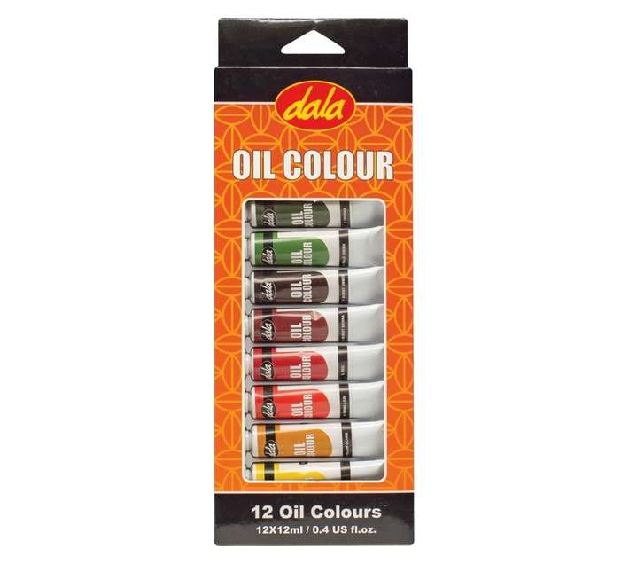 Dala Paint Kit 12 Oil Paints - Assorted (12ml)
