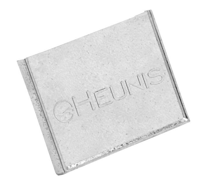 Heunis Steel Square Stopend (125 x 100mm) - Silver