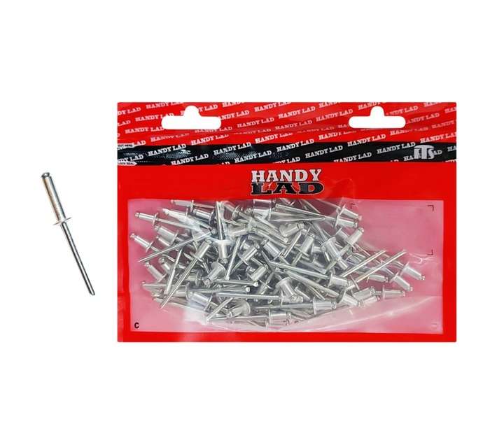 Rutherford 100 x Aluminium Blind Rivets (18 x 4.8mm)