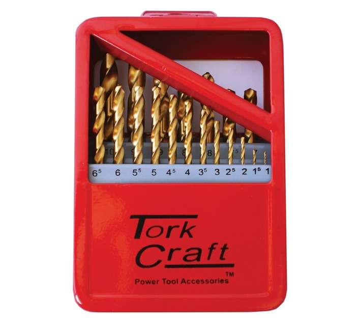 Tork Craft NR02019 19 x Titanium Coated Drill Bits