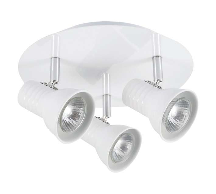 Design House Long 3 Light Spotlight - White