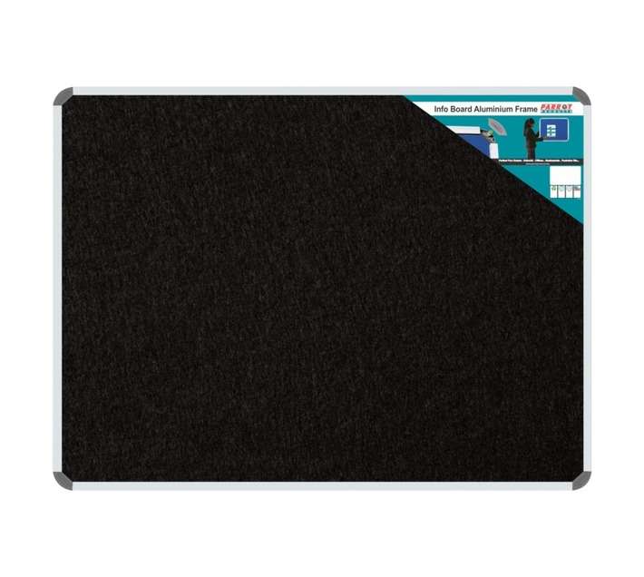 Parrot Products BD0768B Aluminium Frame Information Board - Black (1800 x 1200mm)