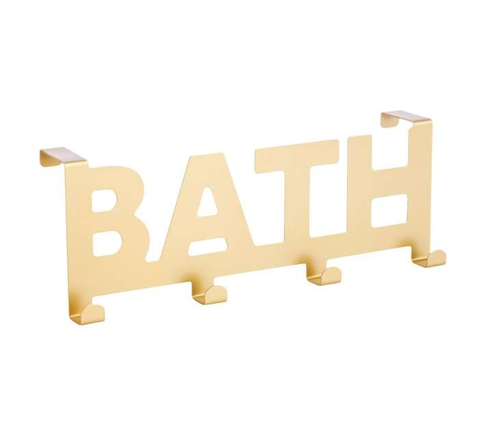 Bathroom Basics Bath Hook - Gold