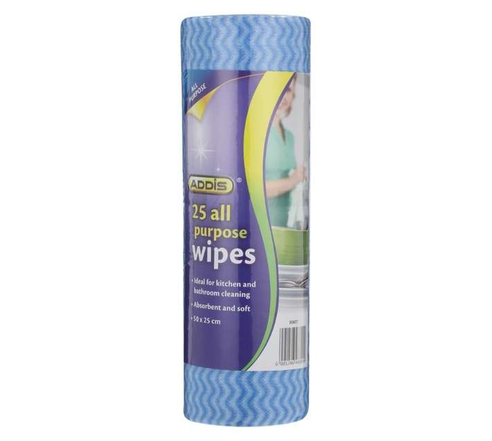Addis 25 Pack All Purpose Wipes Roll